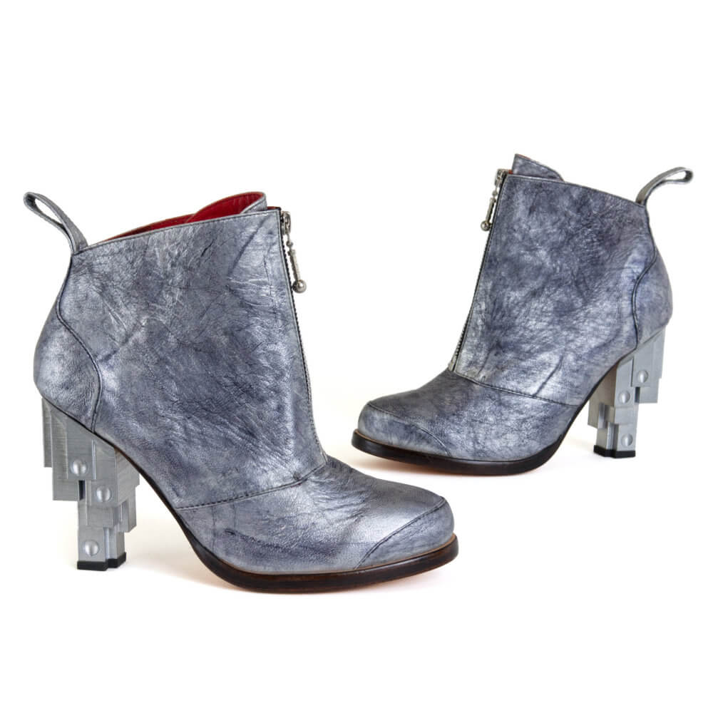 Deco Boot - Silver Distressed
