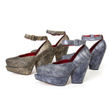 Vida Shoe - Gold Distressed