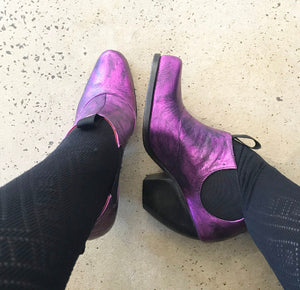 Marlene Ankle Boot - Pink Metallic
