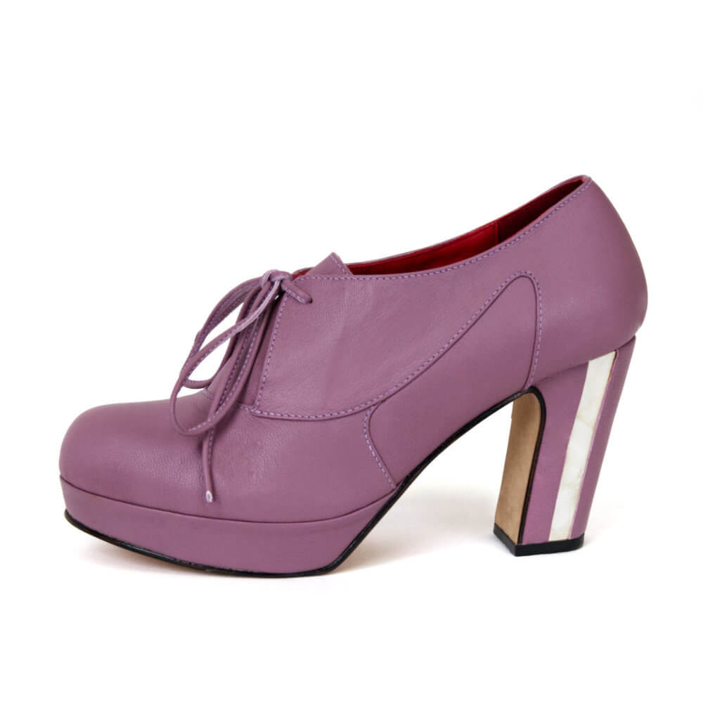 Purple lace hot sale up shoes