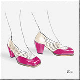 Betty - Fuchsia/ivory