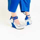 Lady Jane - Silver/cobalt