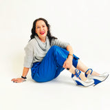 Lady Jane - Silver/cobalt