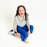 Lady Jane - Silver/cobalt