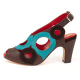 Cannes - Chocolate/Turquoise