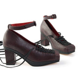 Cosette - Antiqued Oxblood/Black