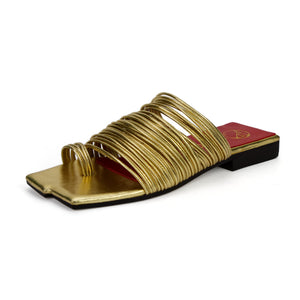 Geo Sandal - Gold