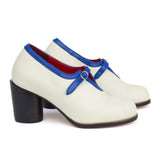 Nancy - Ivory/Cobalt