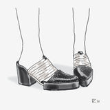 Angelique - Black/Ivory
