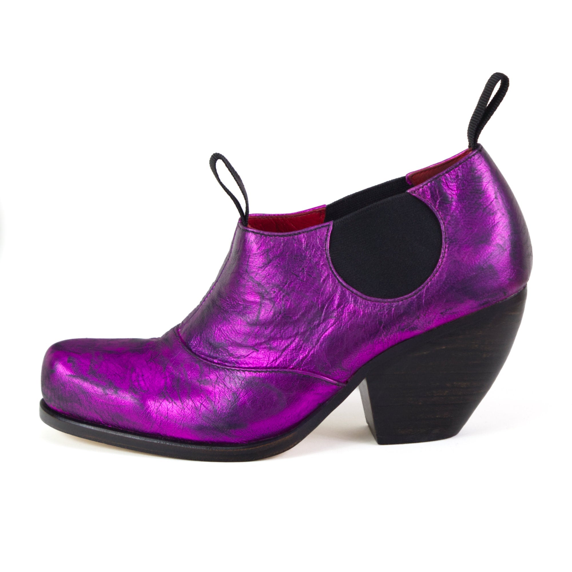 Metallic purple outlet boots